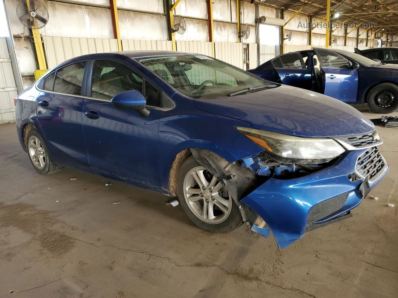 2017 Chevrolet Cruze Lt Blue vin: 1G1BE5SM6H7220620