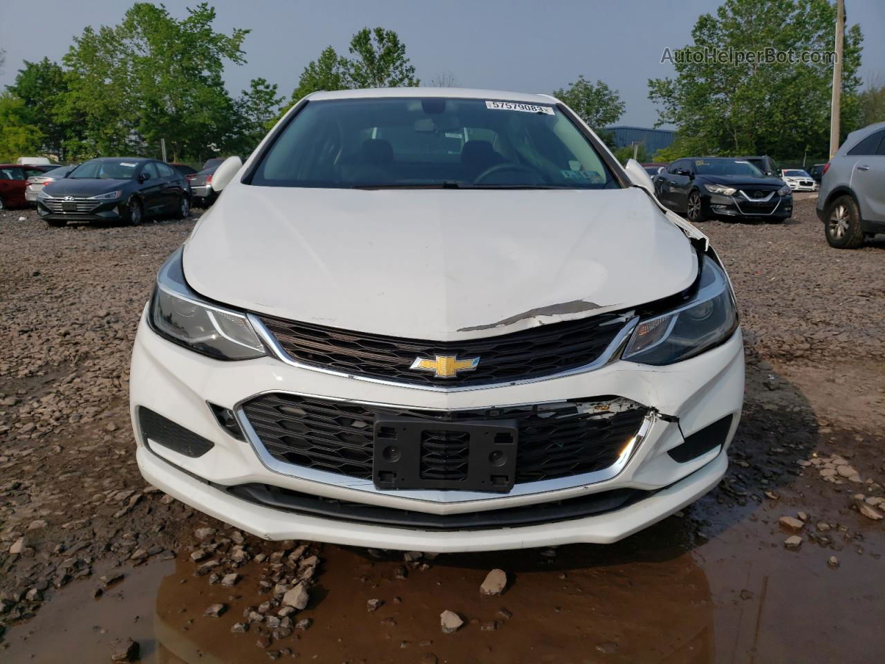 2017 Chevrolet Cruze Lt White vin: 1G1BE5SM6H7241113