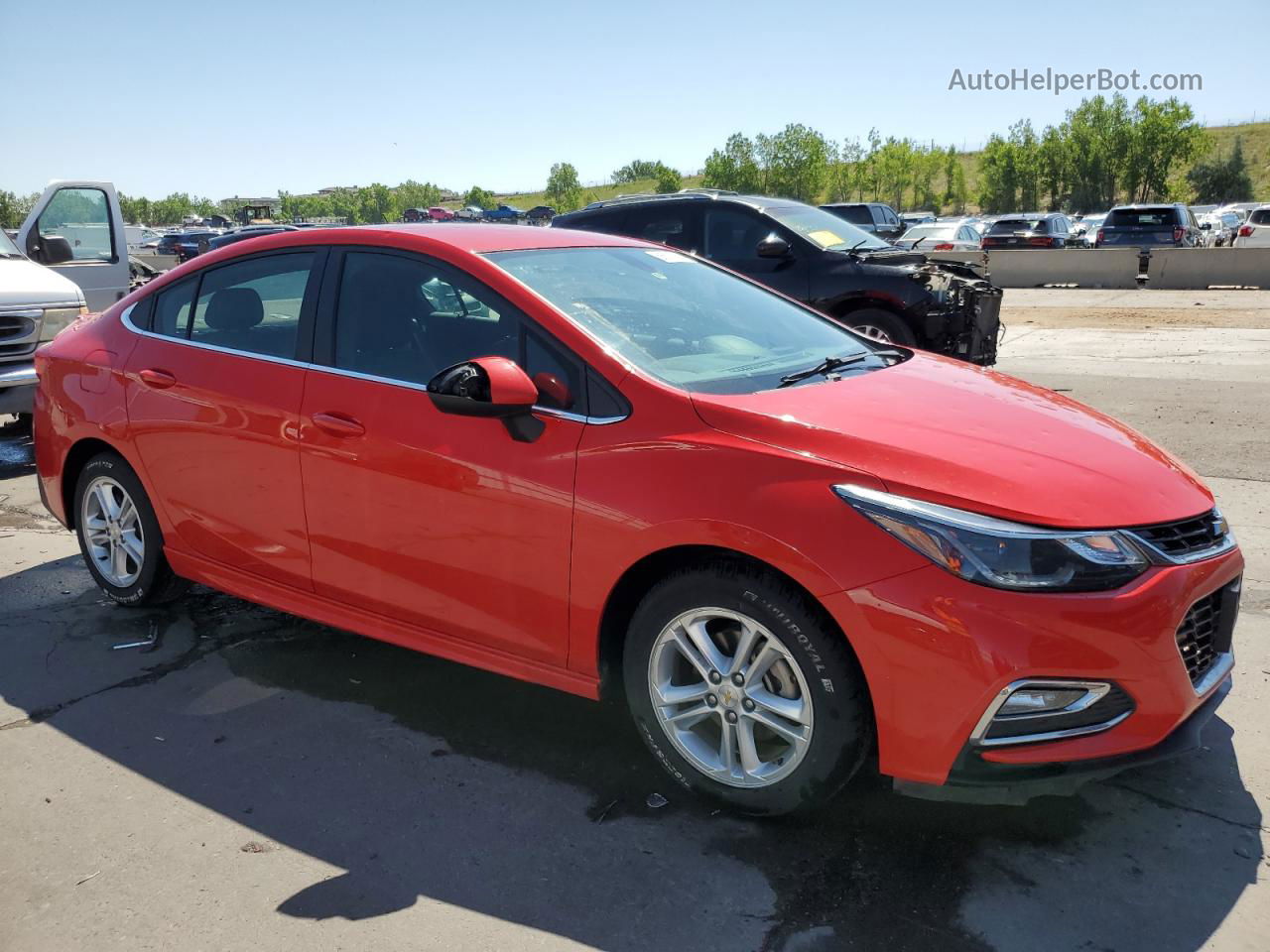 2017 Chevrolet Cruze Lt Red vin: 1G1BE5SM6H7251107