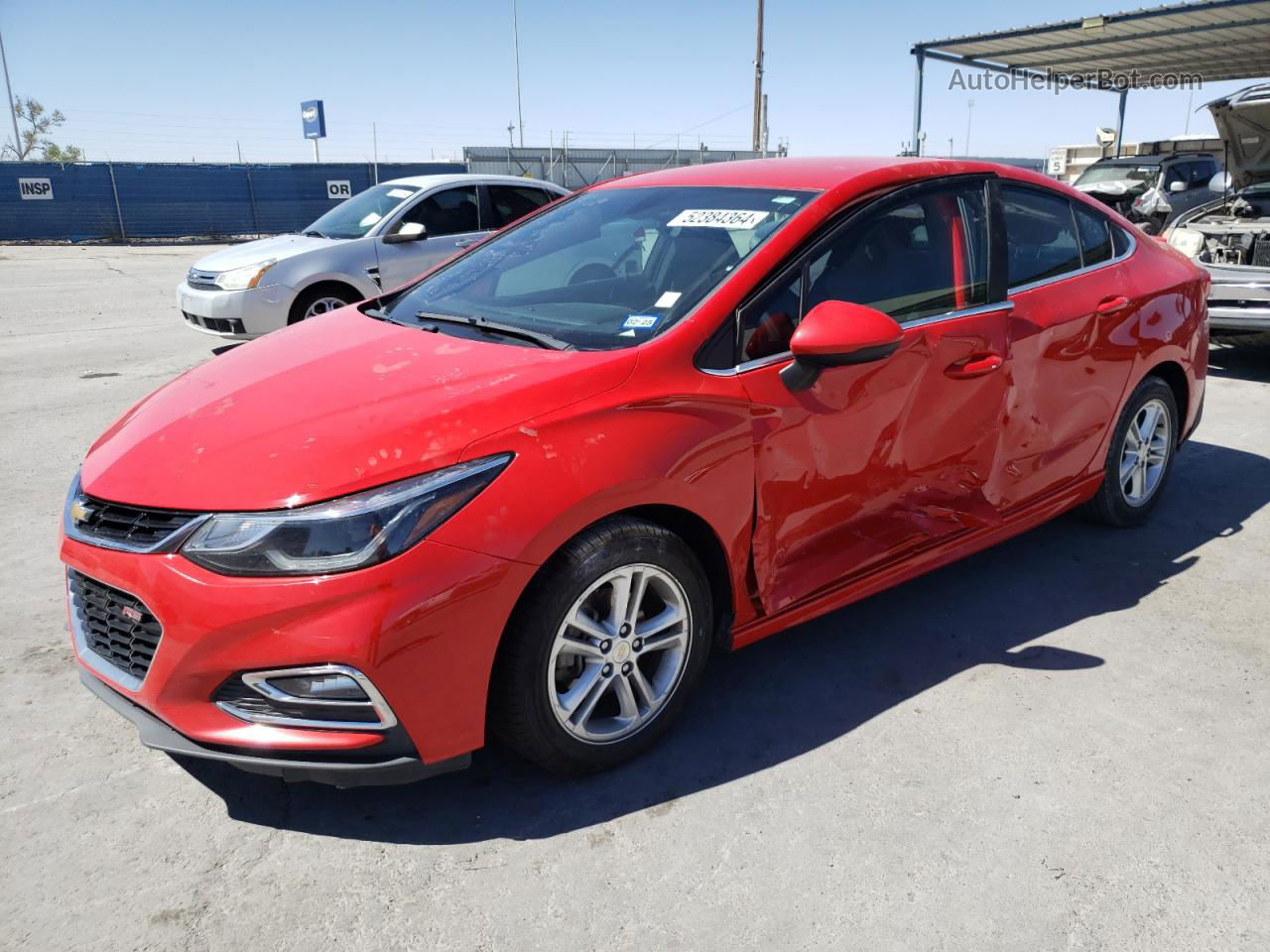 2017 Chevrolet Cruze Lt Red vin: 1G1BE5SM6H7272961