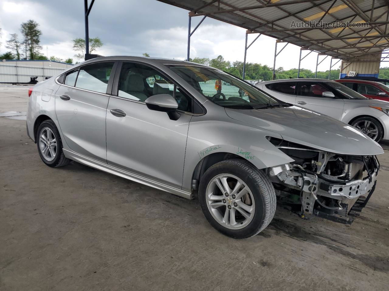 2017 Chevrolet Cruze Lt Silver vin: 1G1BE5SM6H7273902