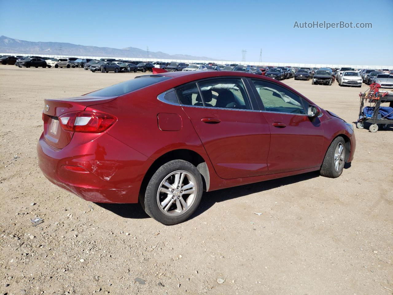 2018 Chevrolet Cruze Lt Red vin: 1G1BE5SM6J7143799