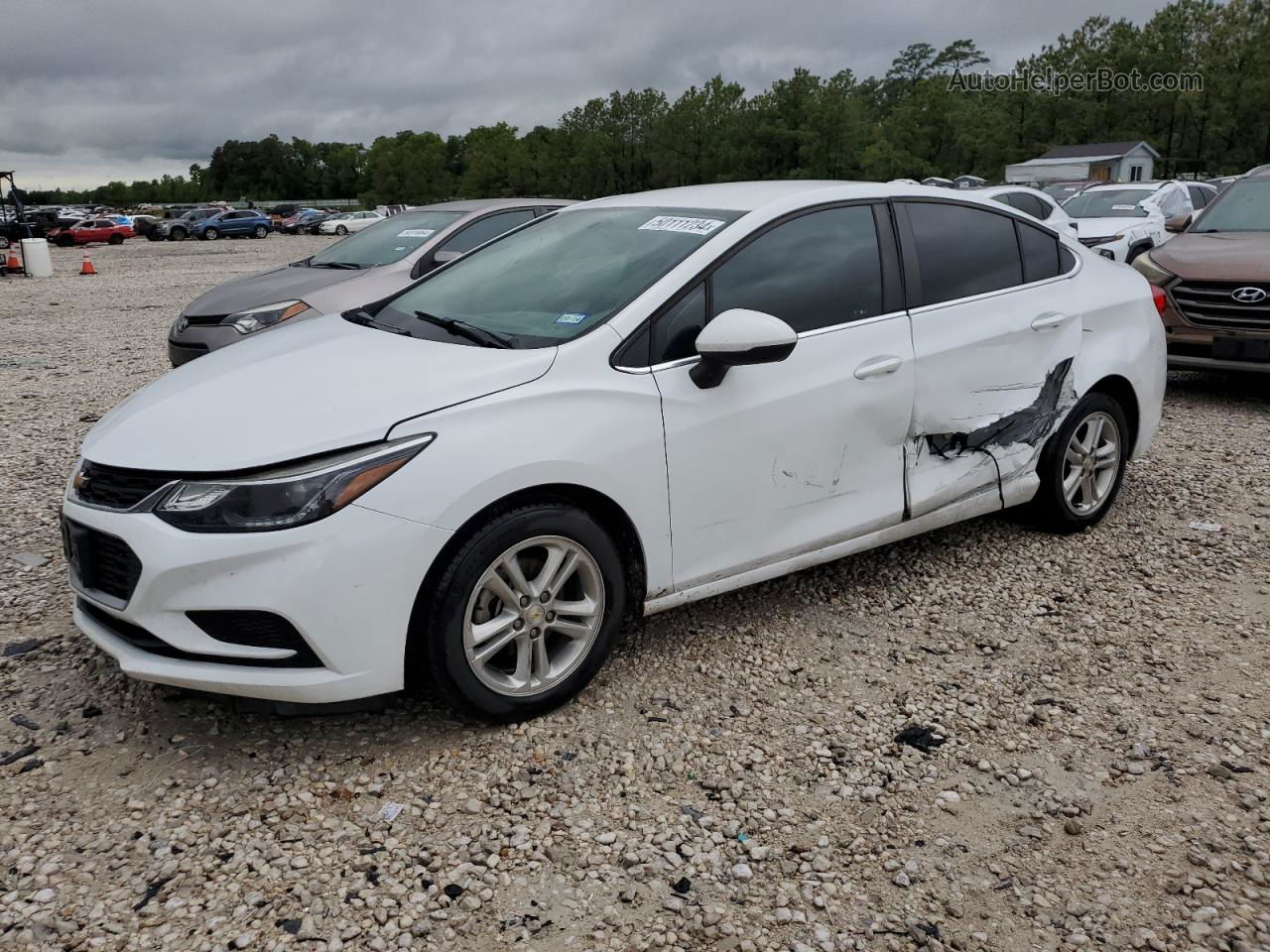 2018 Chevrolet Cruze Lt White vin: 1G1BE5SM6J7220980