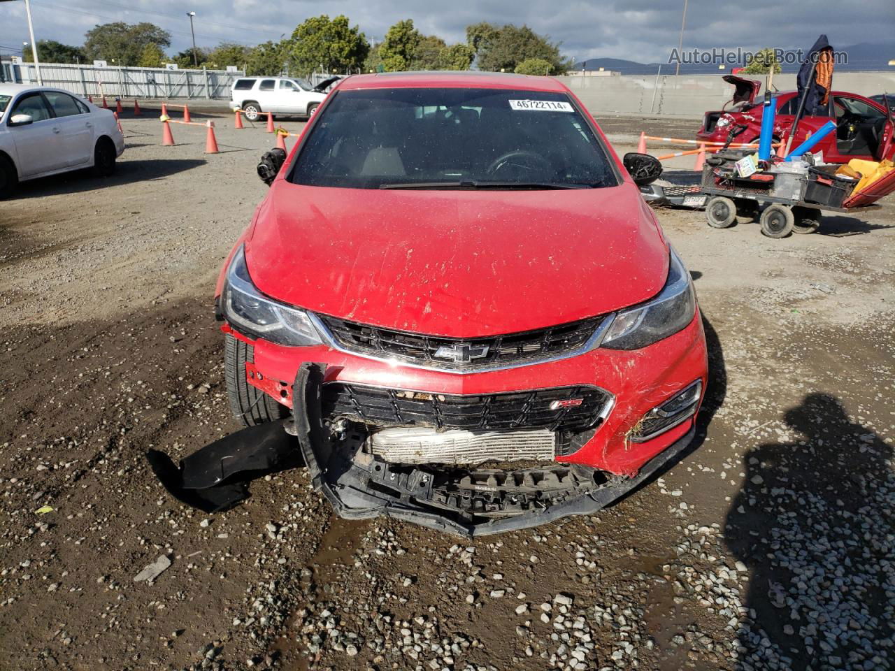 2018 Chevrolet Cruze Lt Red vin: 1G1BE5SM6J7234149