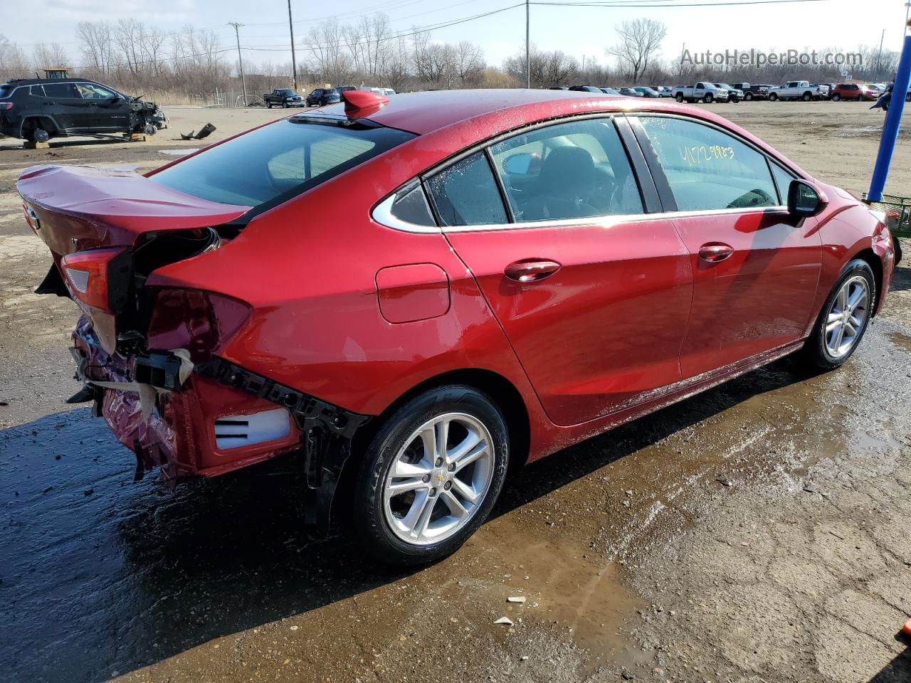 2018 Chevrolet Cruze Lt Red vin: 1G1BE5SM6J7242154