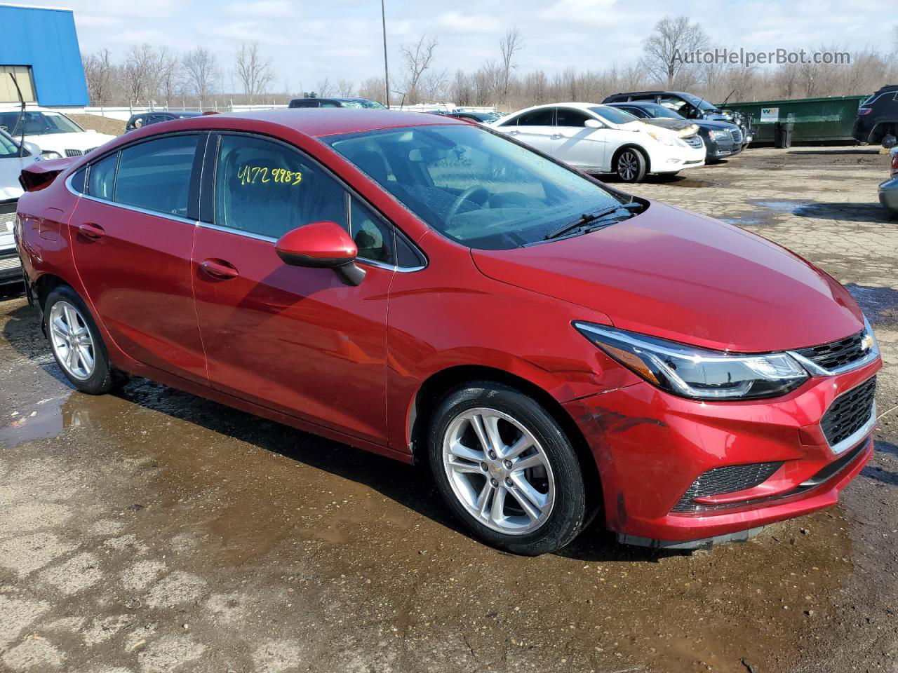 2018 Chevrolet Cruze Lt Red vin: 1G1BE5SM6J7242154