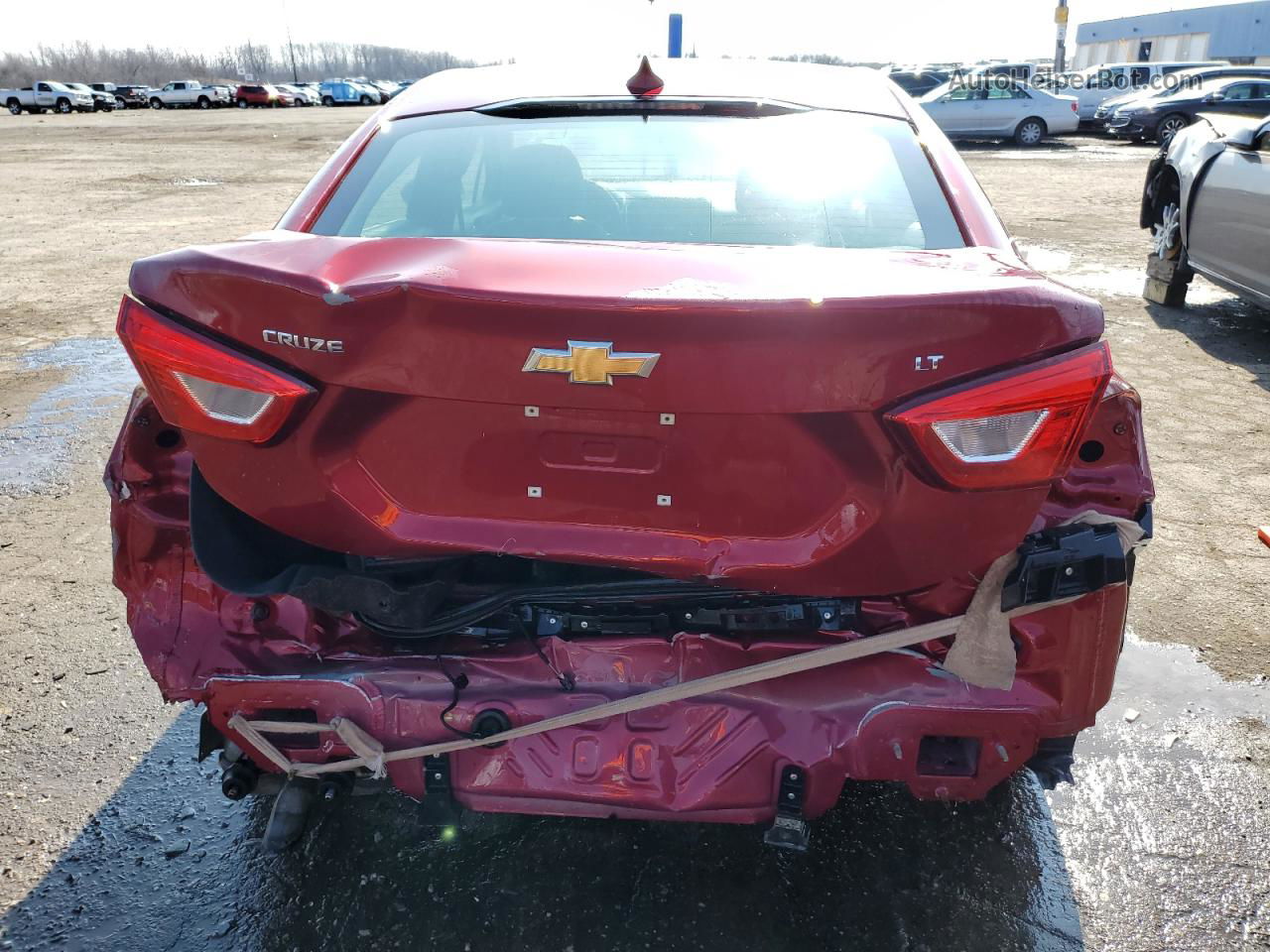 2018 Chevrolet Cruze Lt Red vin: 1G1BE5SM6J7242154