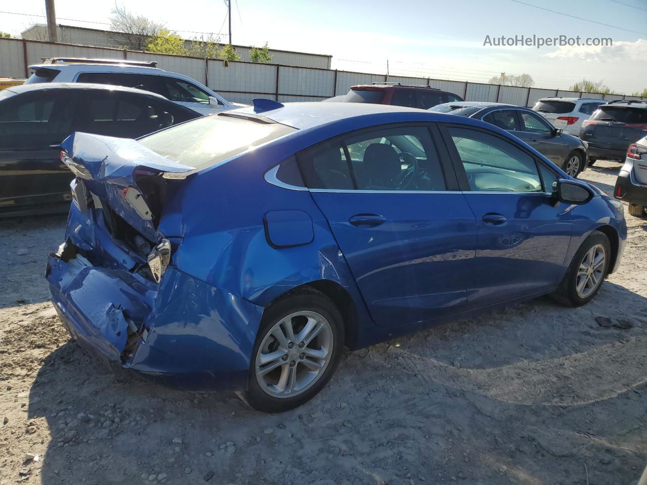 2017 Chevrolet Cruze Lt Blue vin: 1G1BE5SM7H7101362