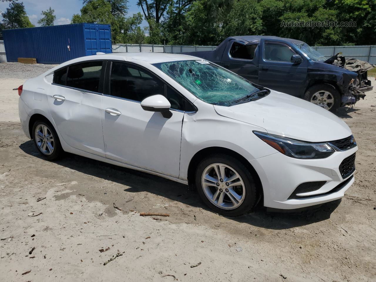 2017 Chevrolet Cruze Lt Белый vin: 1G1BE5SM7H7102124