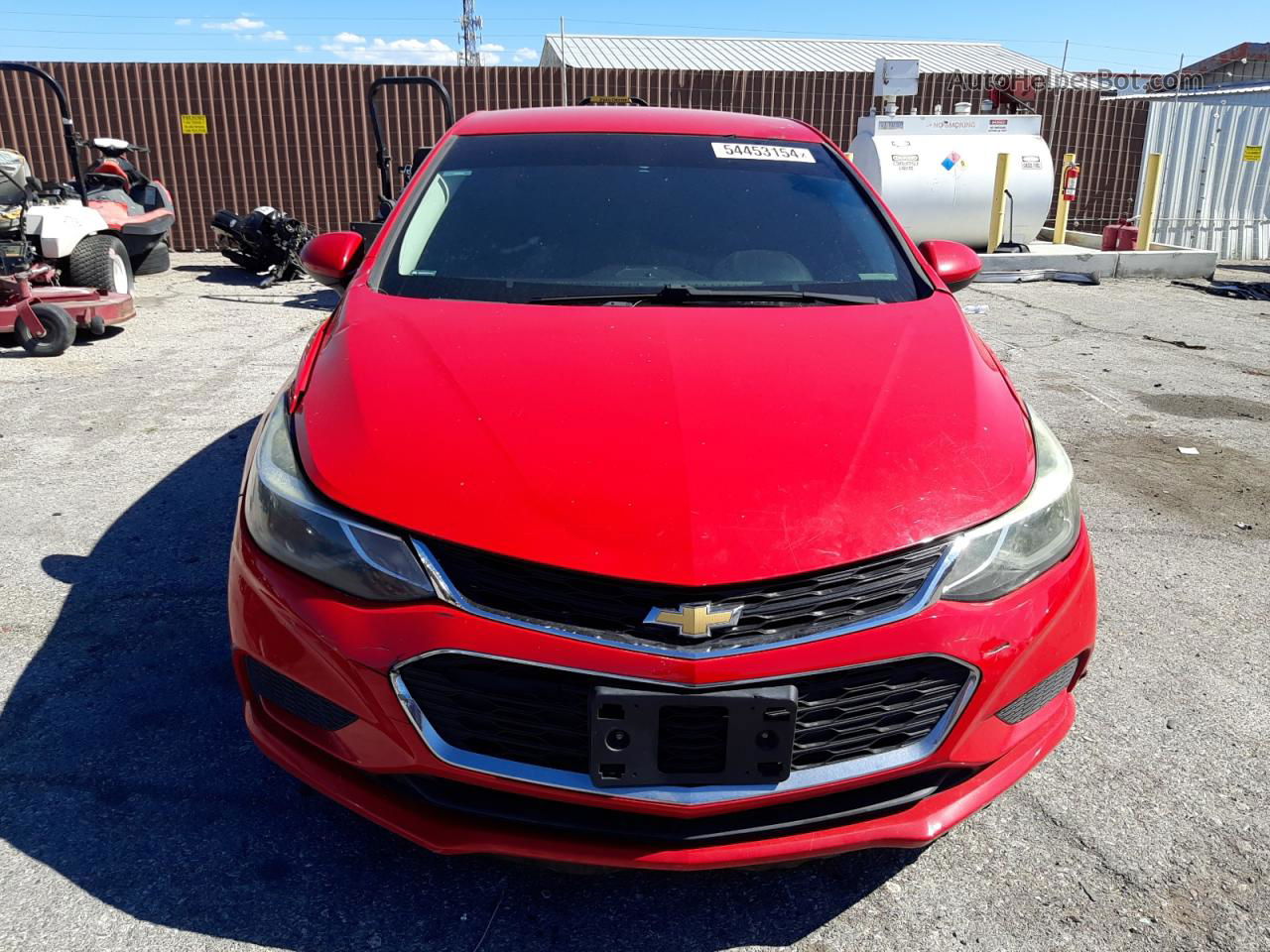 2017 Chevrolet Cruze Lt Red vin: 1G1BE5SM7H7102902