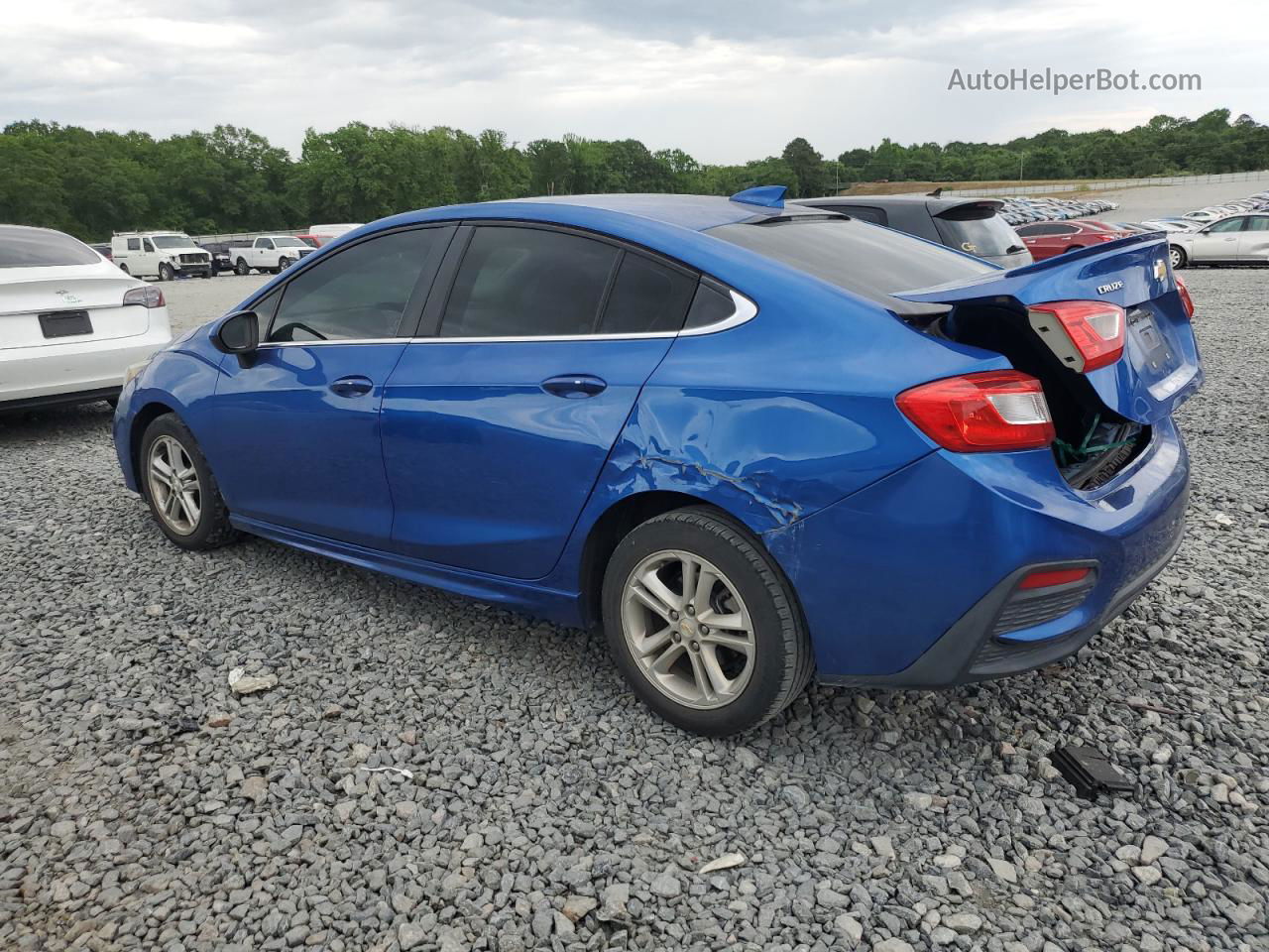 2017 Chevrolet Cruze Lt Синий vin: 1G1BE5SM7H7105167