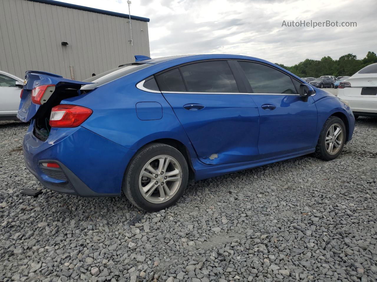 2017 Chevrolet Cruze Lt Синий vin: 1G1BE5SM7H7105167