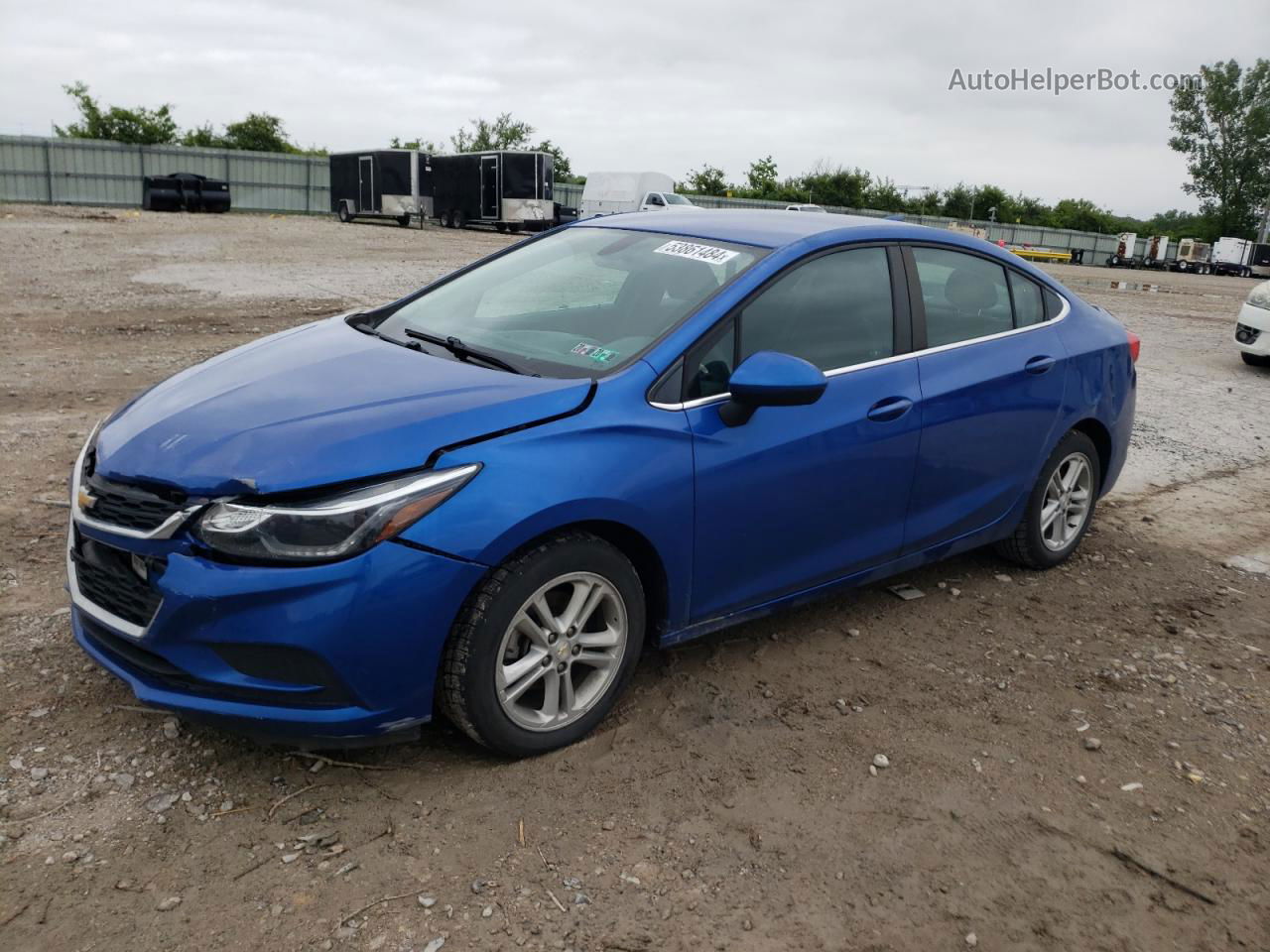 2017 Chevrolet Cruze Lt Blue vin: 1G1BE5SM7H7111566