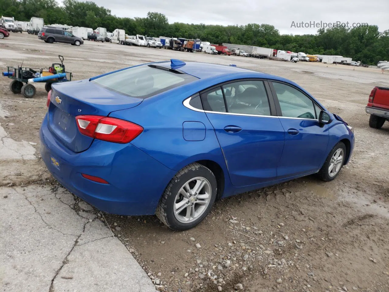 2017 Chevrolet Cruze Lt Синий vin: 1G1BE5SM7H7111566