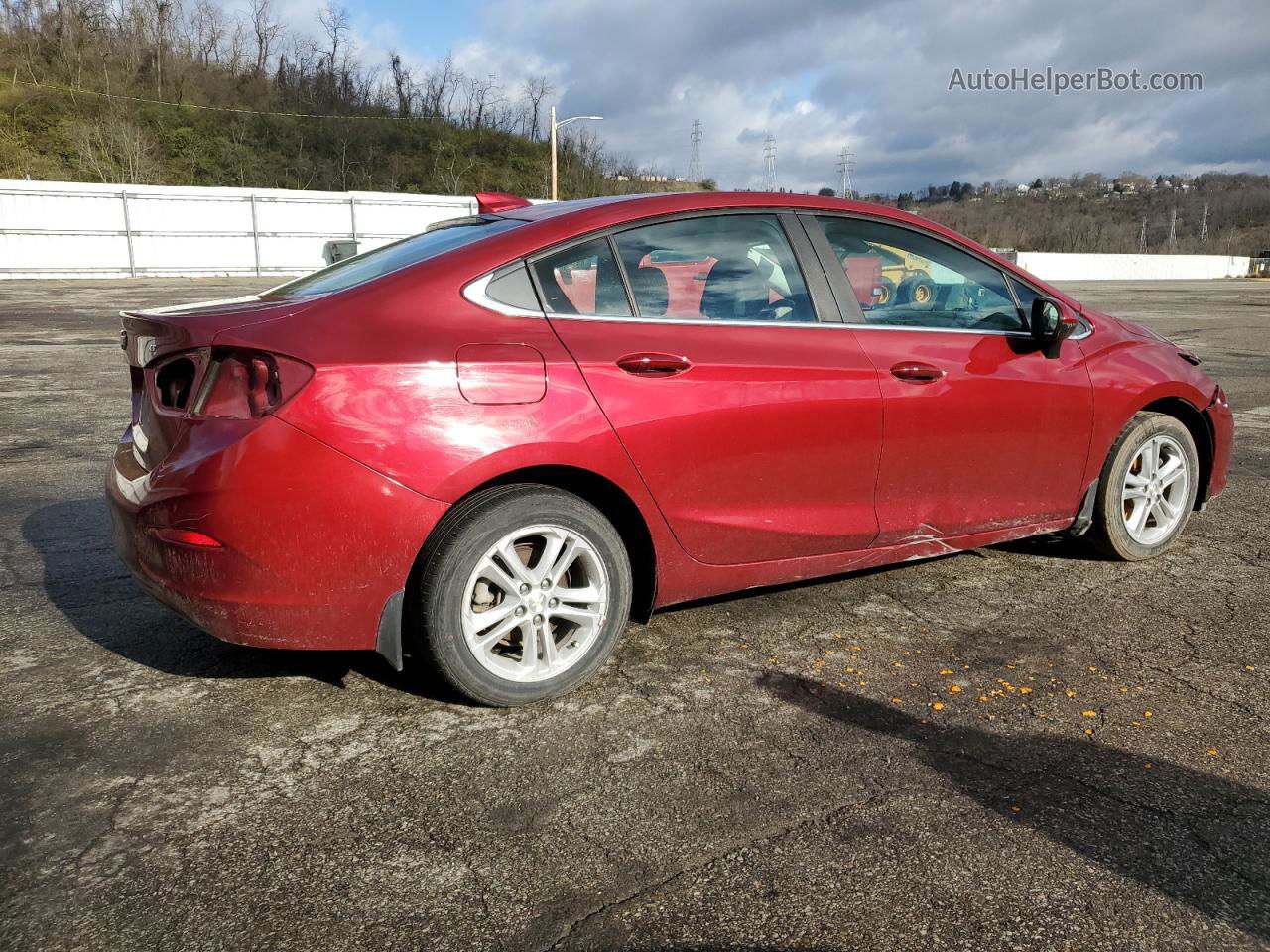 2017 Chevrolet Cruze Lt Burgundy vin: 1G1BE5SM7H7148830