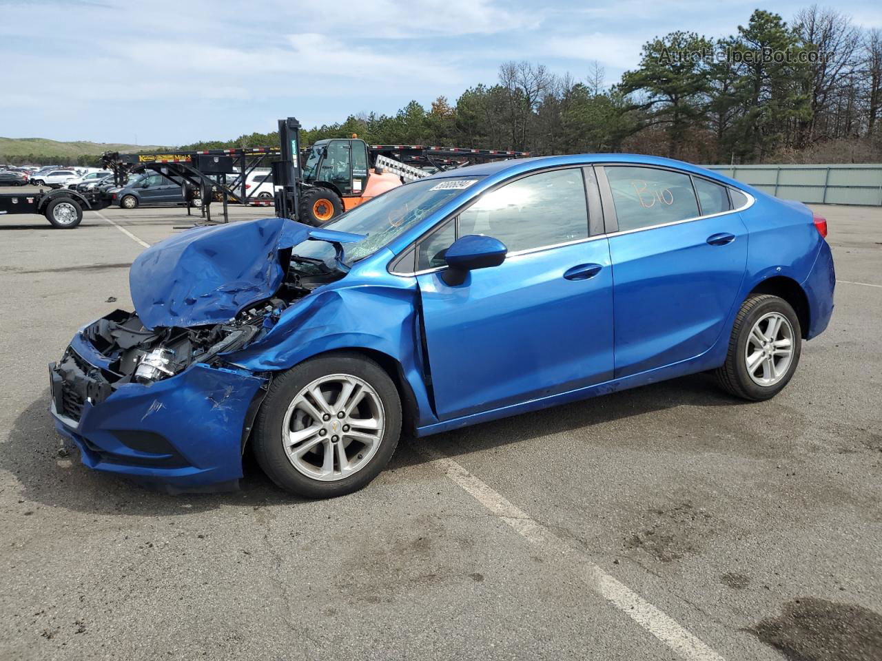 2017 Chevrolet Cruze Lt Синий vin: 1G1BE5SM7H7163523