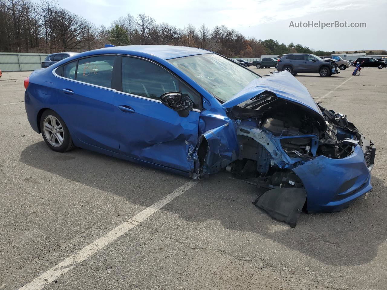 2017 Chevrolet Cruze Lt Blue vin: 1G1BE5SM7H7163523