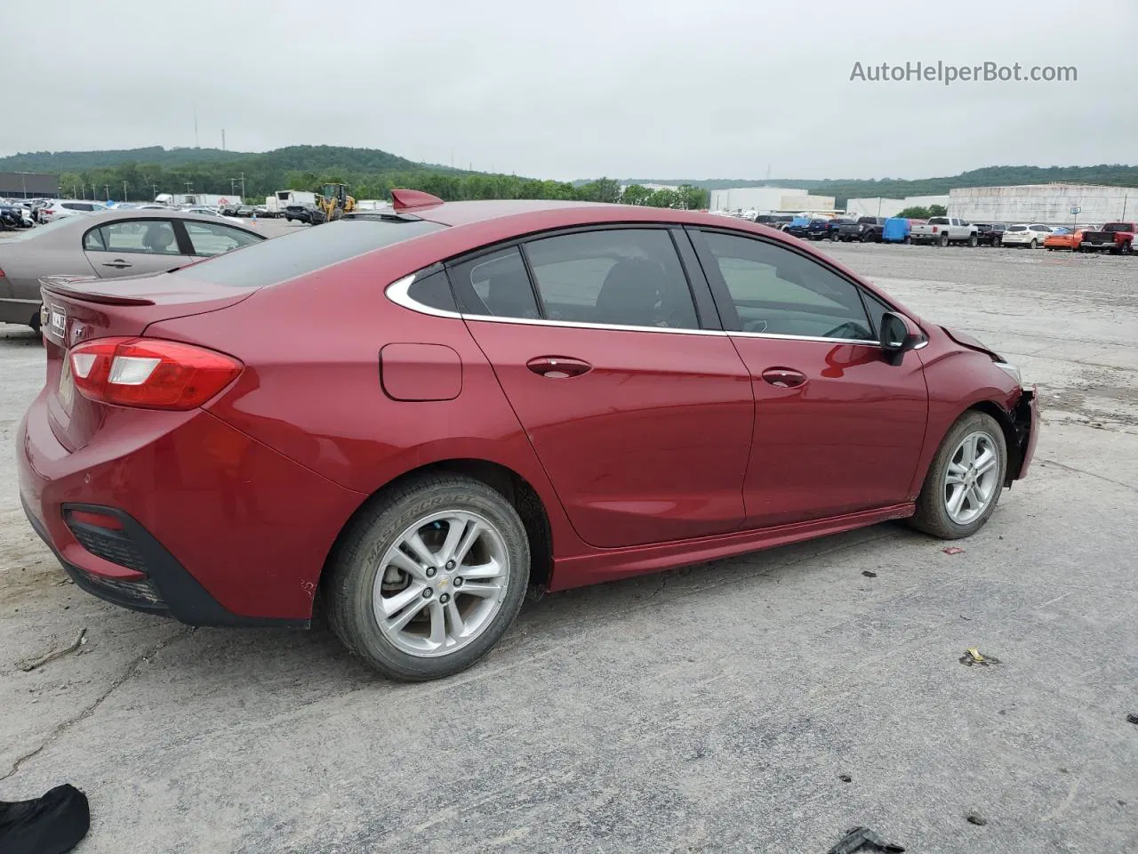 2017 Chevrolet Cruze Lt Бордовый vin: 1G1BE5SM7H7203728