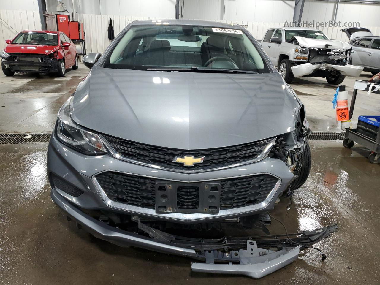 2018 Chevrolet Cruze Lt Gray vin: 1G1BE5SM7J7118281