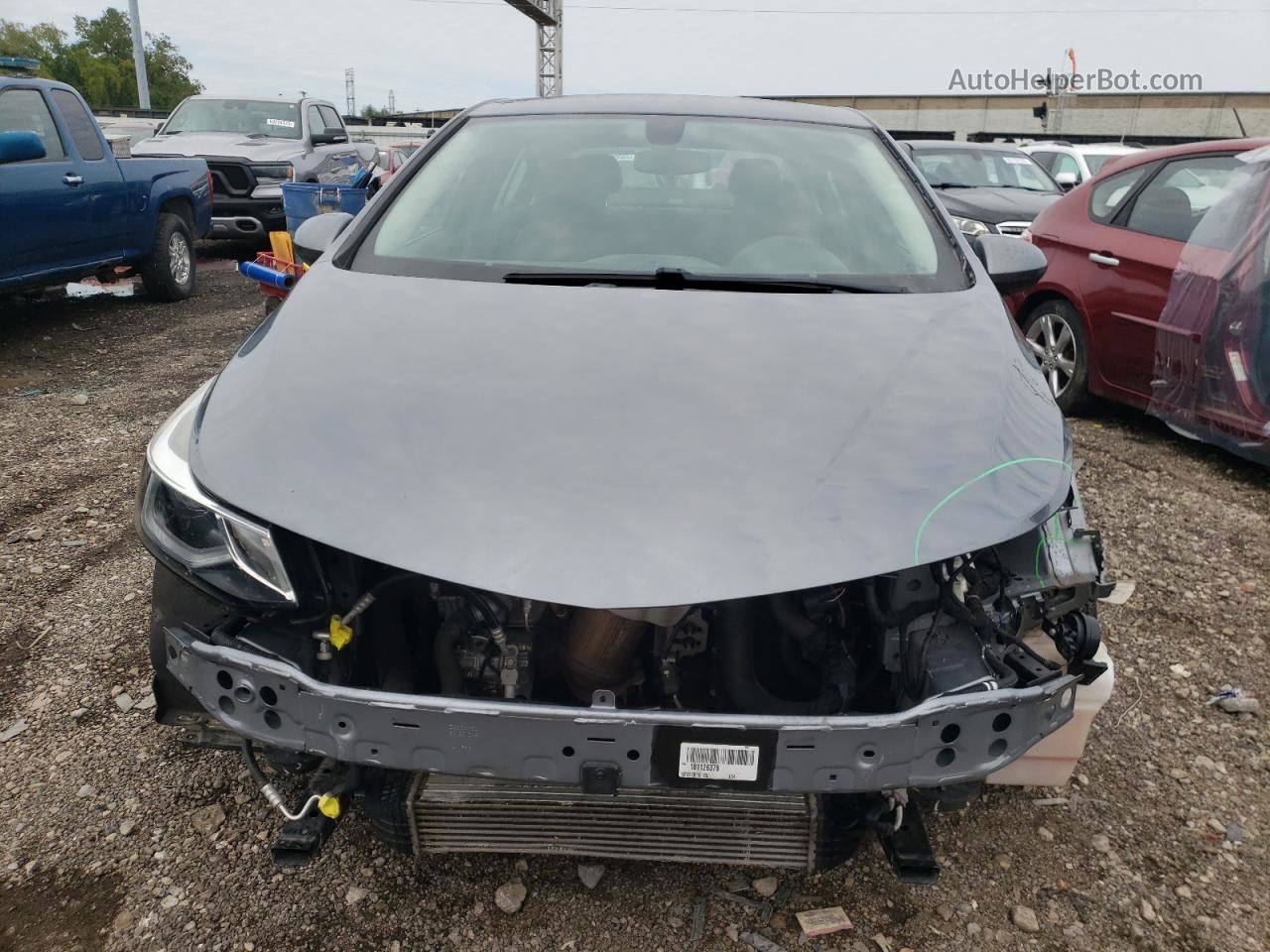 2018 Chevrolet Cruze Lt Gray vin: 1G1BE5SM7J7126302