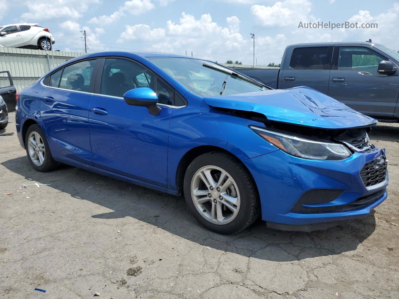 2018 Chevrolet Cruze Lt Blue vin: 1G1BE5SM7J7130852