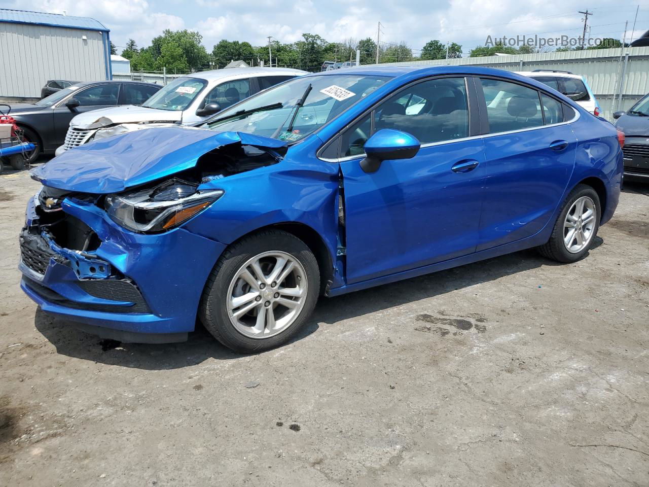 2018 Chevrolet Cruze Lt Blue vin: 1G1BE5SM7J7130852