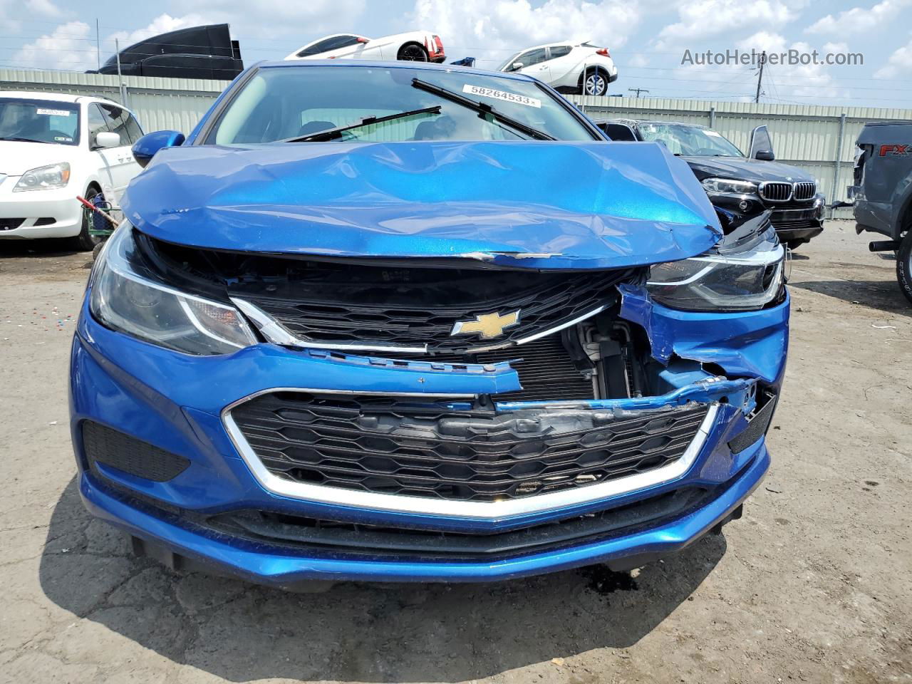 2018 Chevrolet Cruze Lt Blue vin: 1G1BE5SM7J7130852