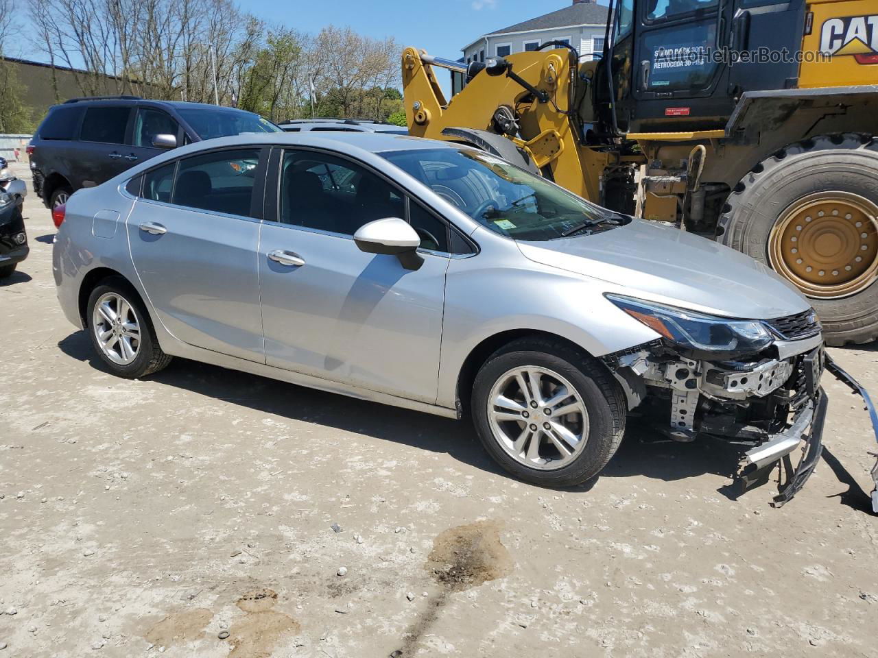 2018 Chevrolet Cruze Lt Silver vin: 1G1BE5SM7J7145545