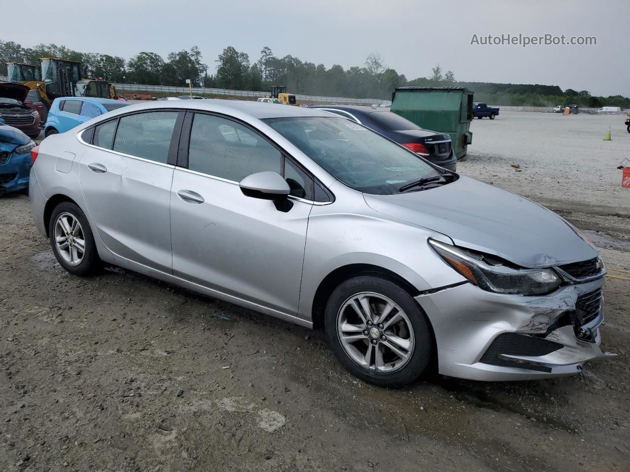 2018 Chevrolet Cruze Lt Silver vin: 1G1BE5SM7J7164810