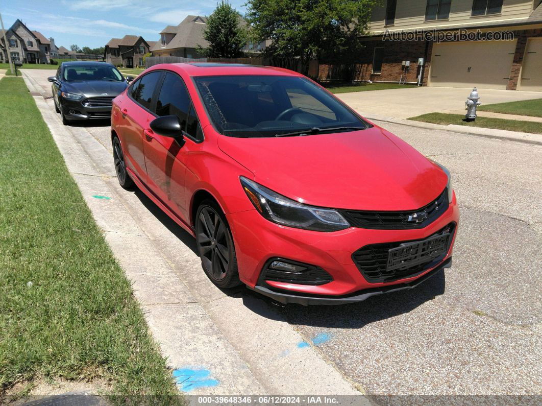 2018 Chevrolet Cruze Lt Auto Red vin: 1G1BE5SM7J7219305