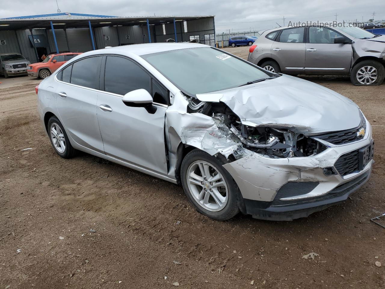 2018 Chevrolet Cruze Lt Silver vin: 1G1BE5SM7J7219806