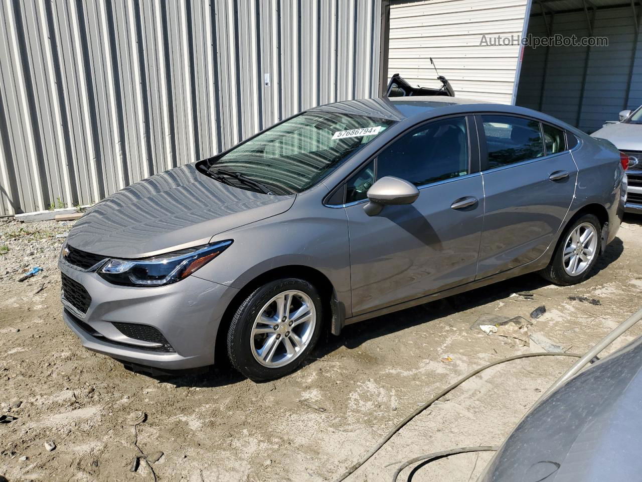 2018 Chevrolet Cruze Lt Gray vin: 1G1BE5SM7J7245578