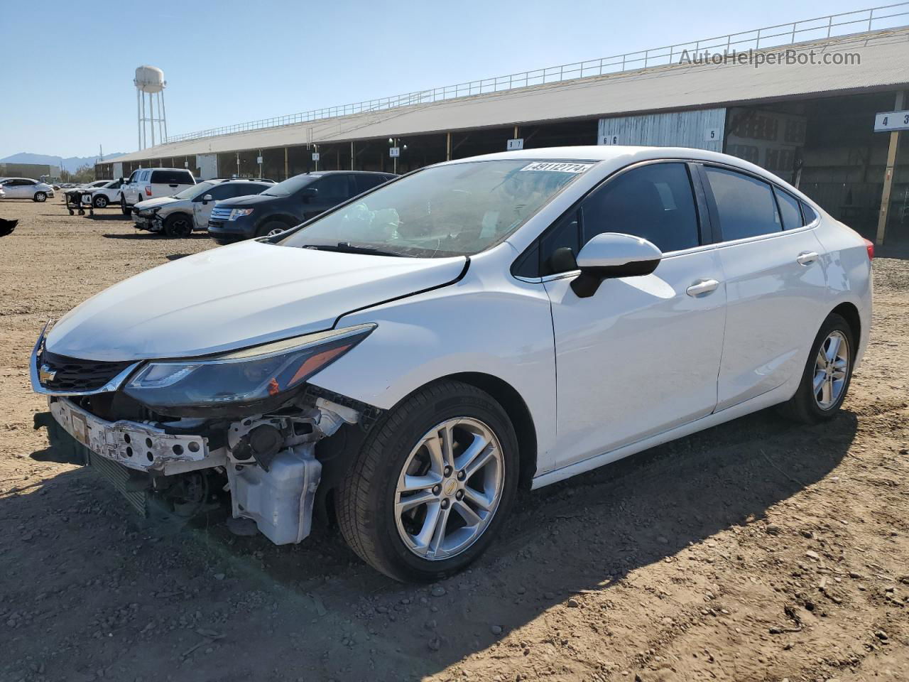 2016 Chevrolet Cruze Lt White vin: 1G1BE5SM8G7257814
