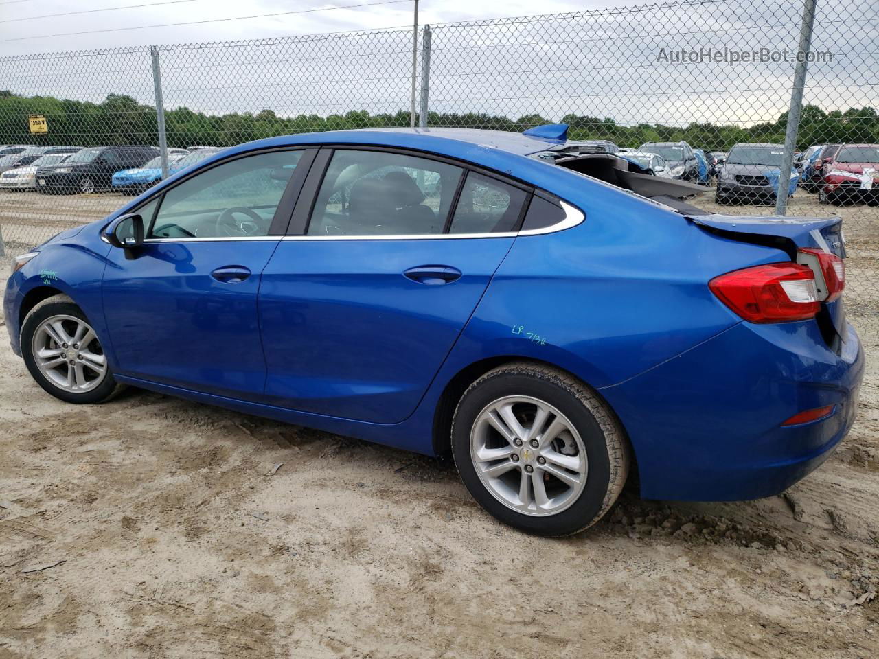 2016 Chevrolet Cruze Lt Blue vin: 1G1BE5SM8G7262298