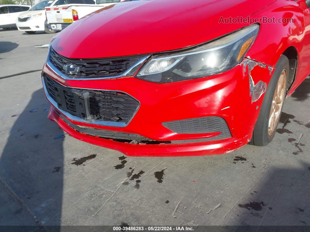 2016 Chevrolet Cruze Lt Auto Red vin: 1G1BE5SM8G7263712