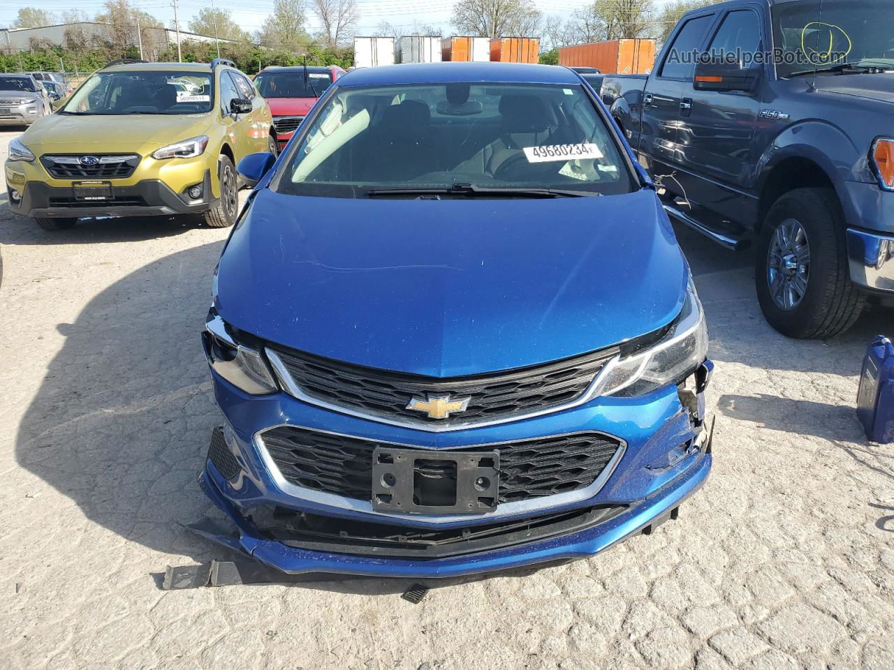 2016 Chevrolet Cruze Lt Blue vin: 1G1BE5SM8G7270658