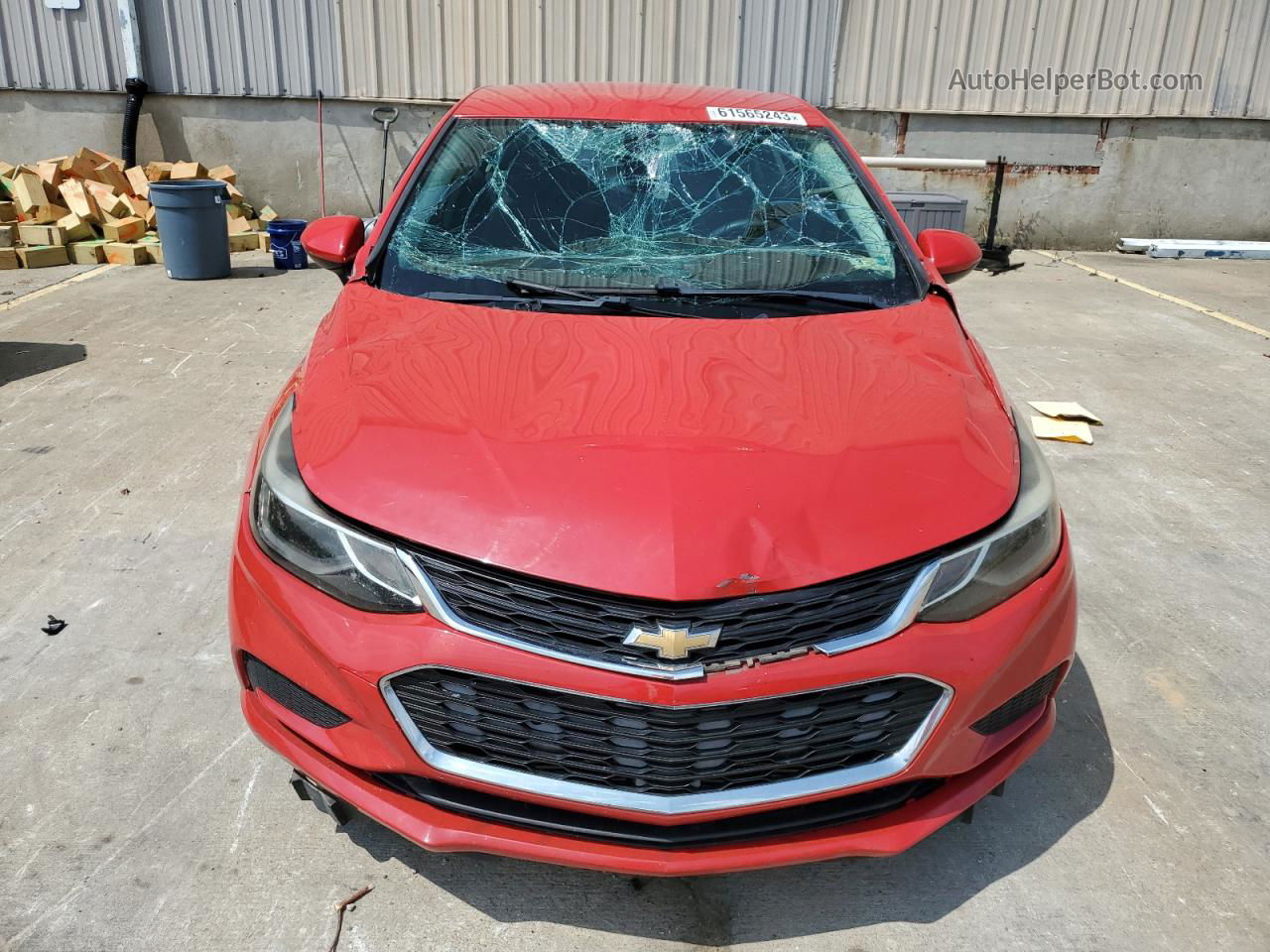 2016 Chevrolet Cruze Lt Red vin: 1G1BE5SM8G7287007