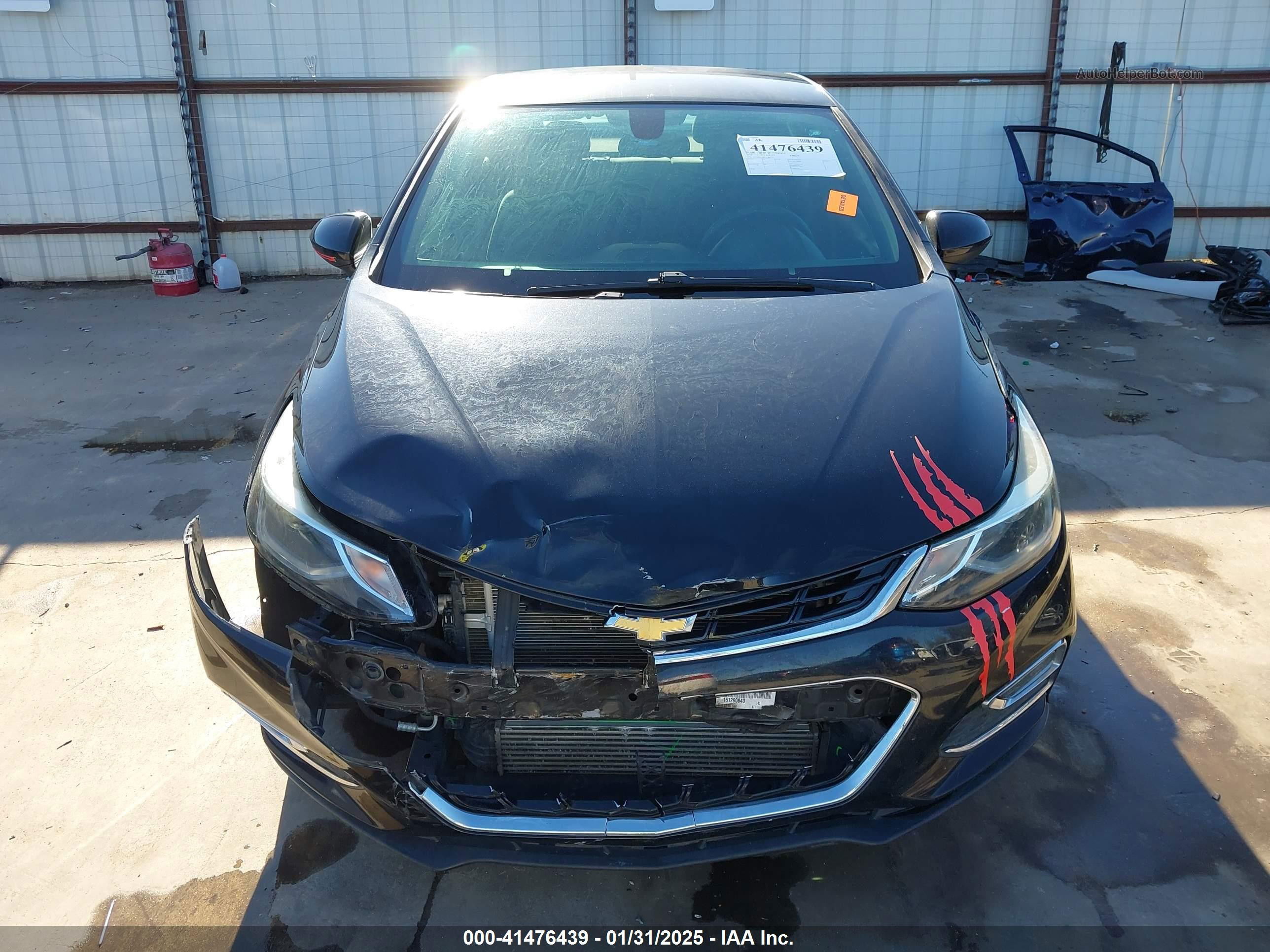 2016 Chevrolet Cruze Lt Auto Black vin: 1G1BE5SM8G7287511