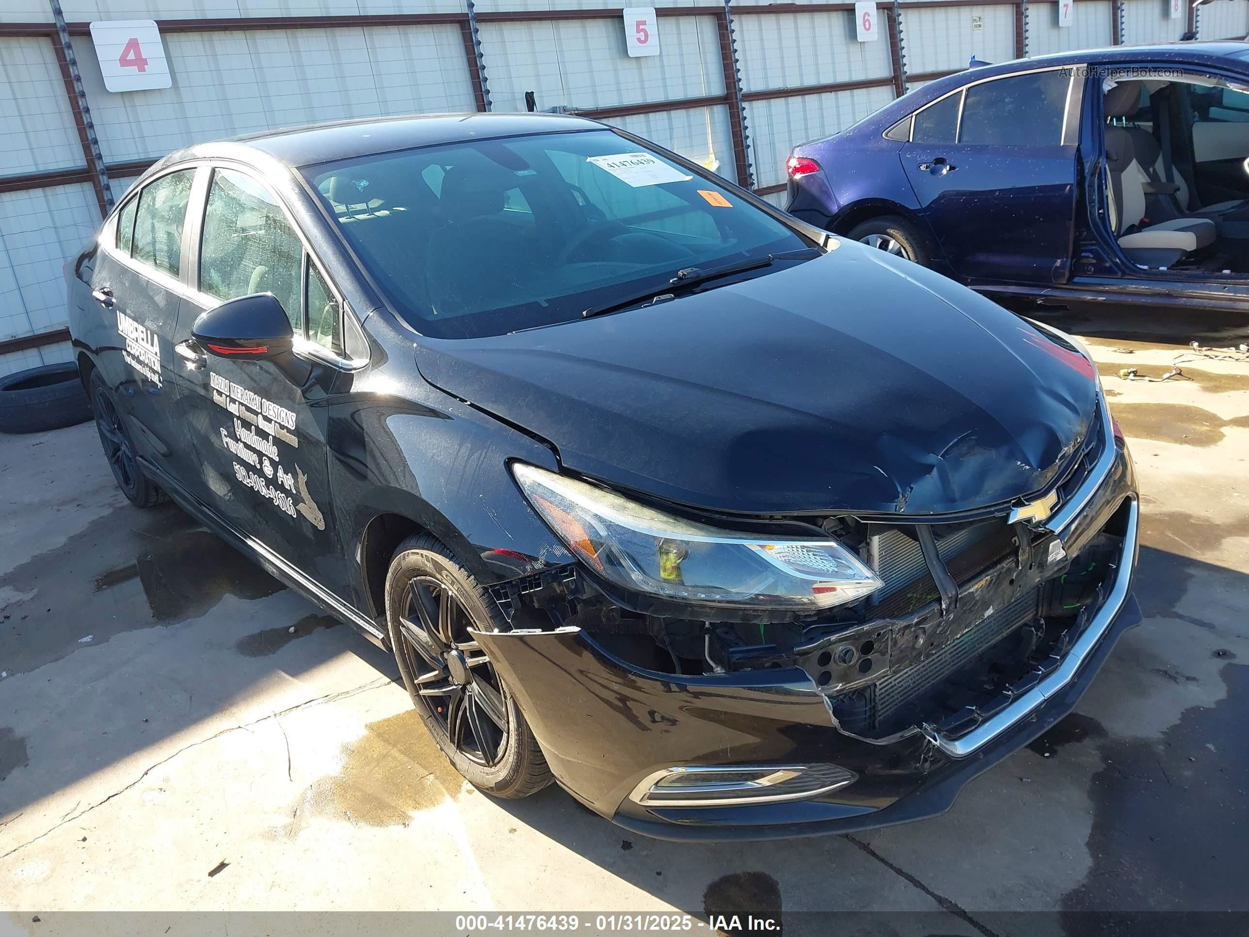 2016 Chevrolet Cruze Lt Auto Black vin: 1G1BE5SM8G7287511