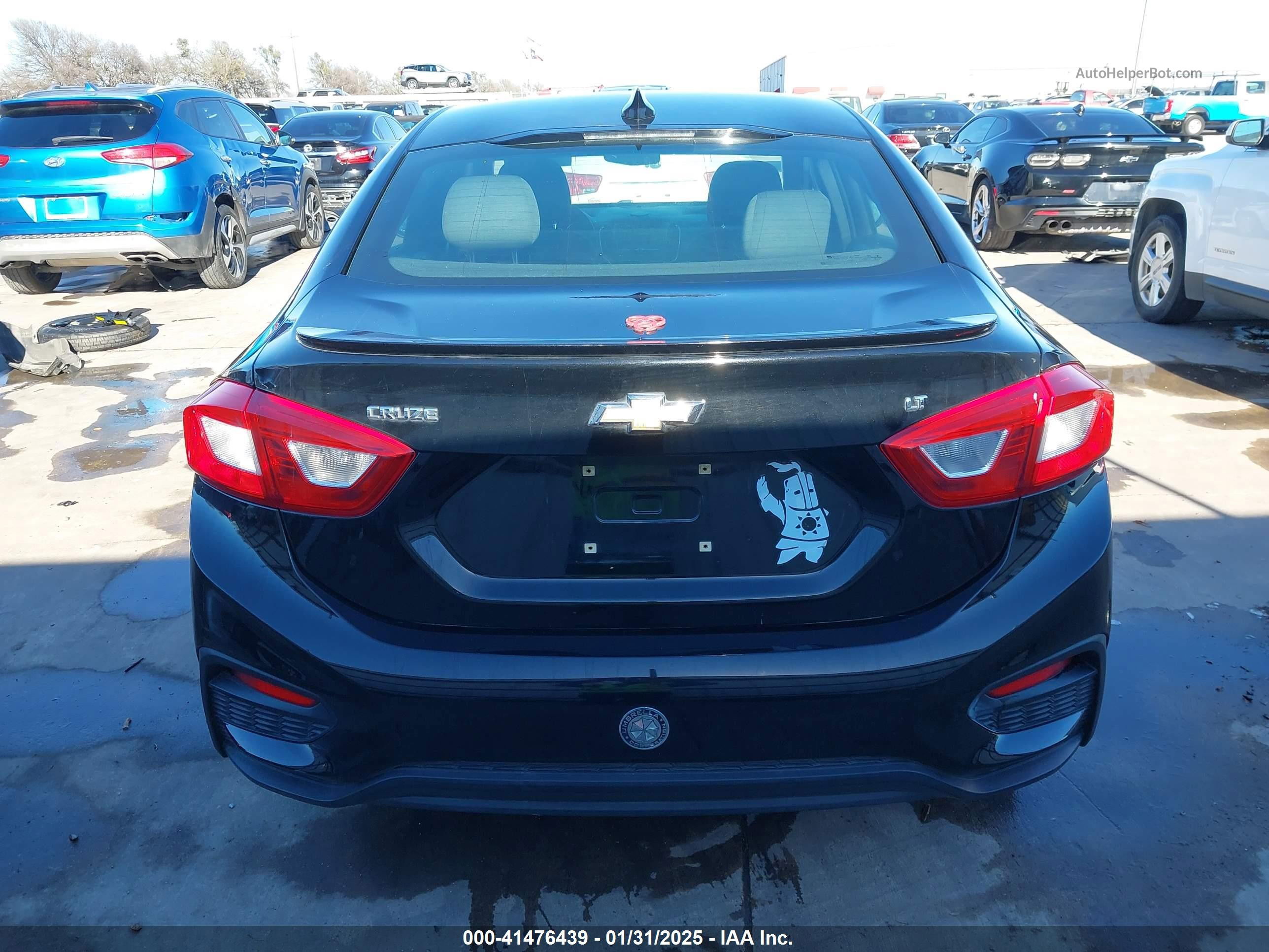 2016 Chevrolet Cruze Lt Auto Black vin: 1G1BE5SM8G7287511