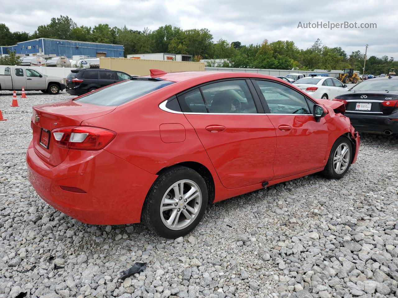 2017 Chevrolet Cruze Lt Red vin: 1G1BE5SM8H7142244