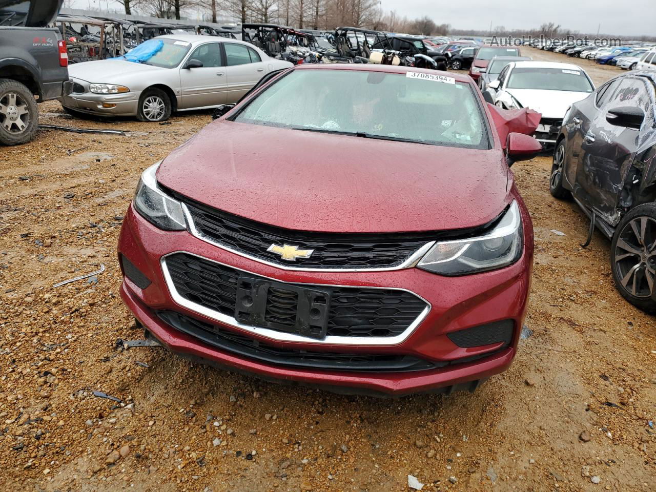 2017 Chevrolet Cruze Lt Maroon vin: 1G1BE5SM8H7143099