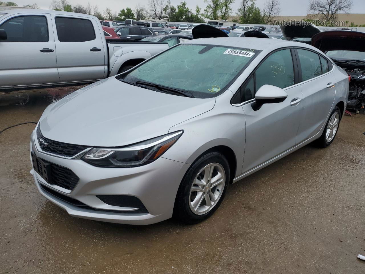 2017 Chevrolet Cruze Lt Серебряный vin: 1G1BE5SM8H7195798