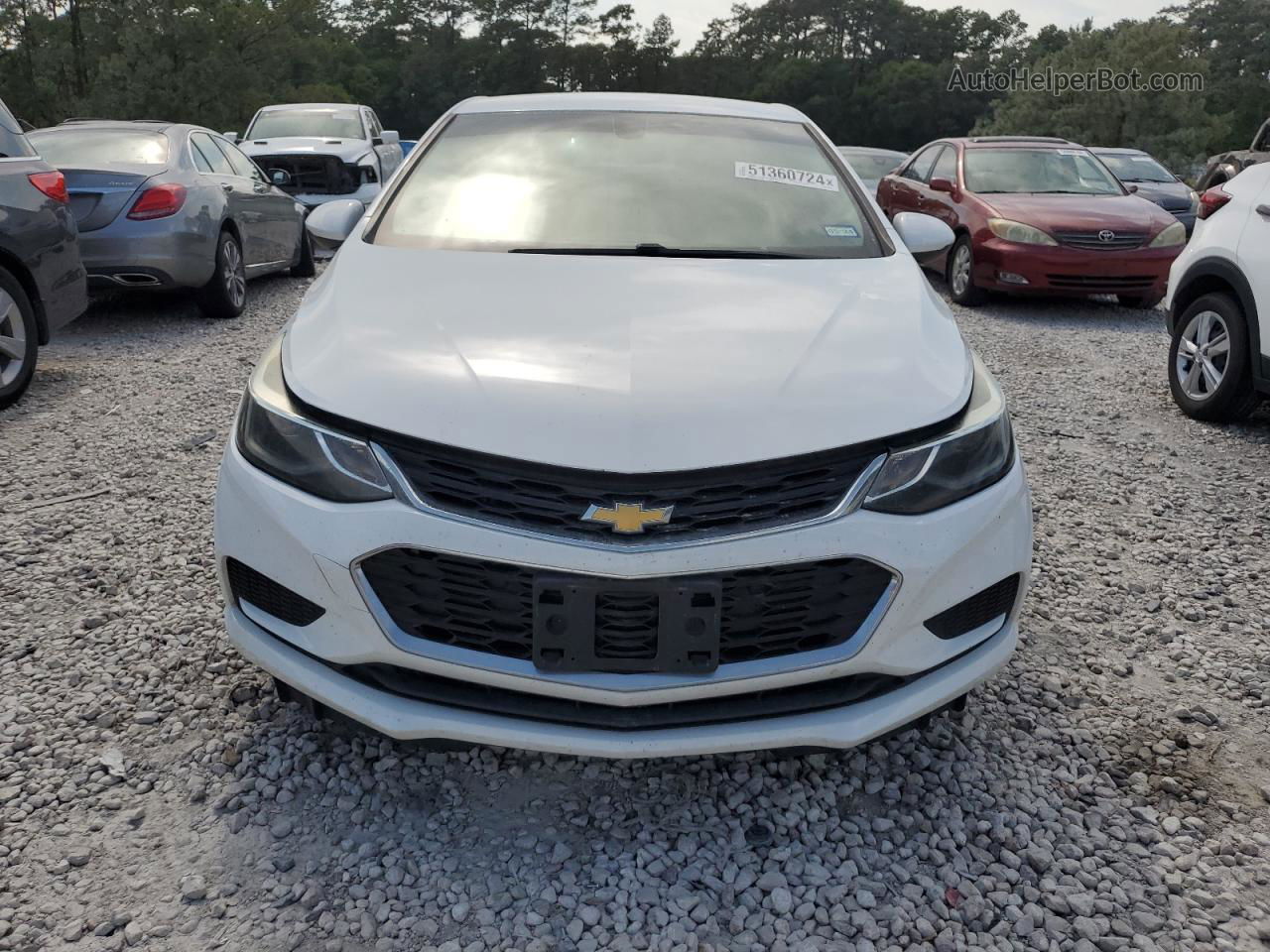 2017 Chevrolet Cruze Lt White vin: 1G1BE5SM8H7228346