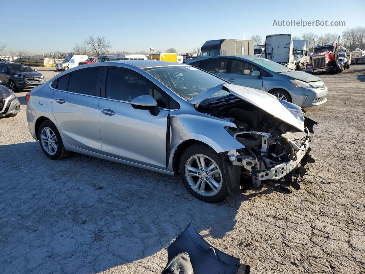 2017 Chevrolet Cruze Lt Серебряный vin: 1G1BE5SM8H7235930