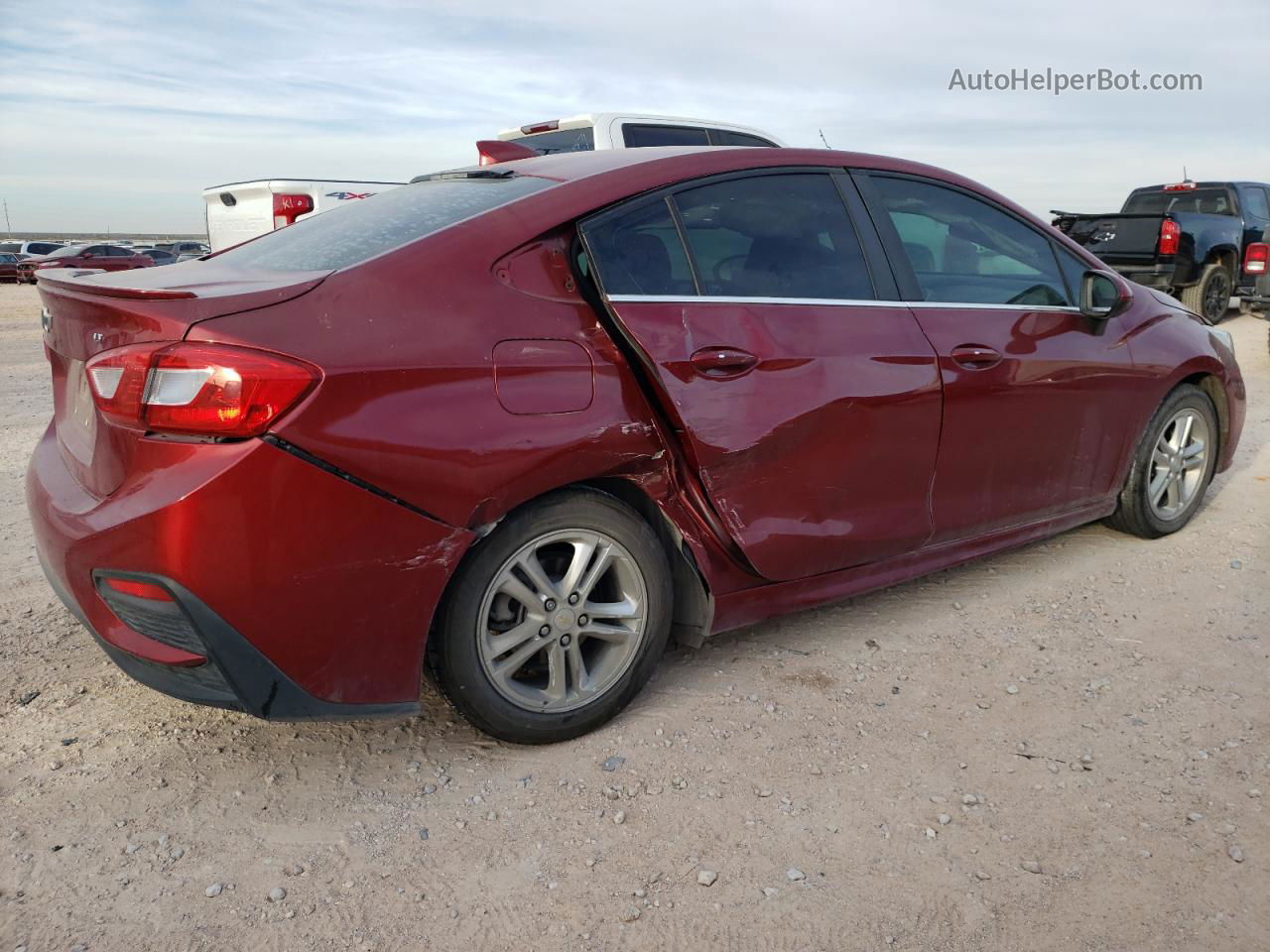 2018 Chevrolet Cruze Lt Red vin: 1G1BE5SM8J7135171