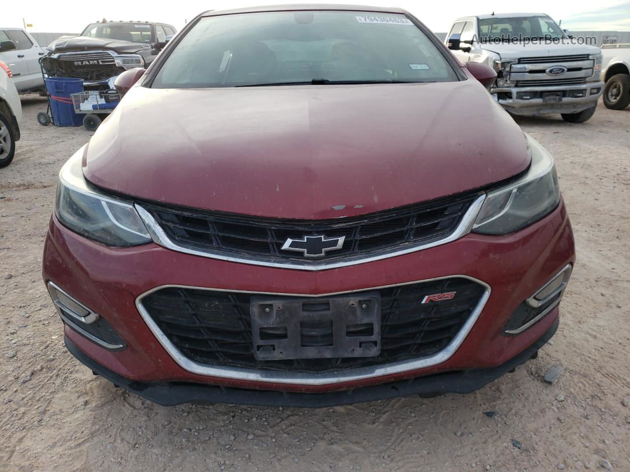 2018 Chevrolet Cruze Lt Red vin: 1G1BE5SM8J7135171