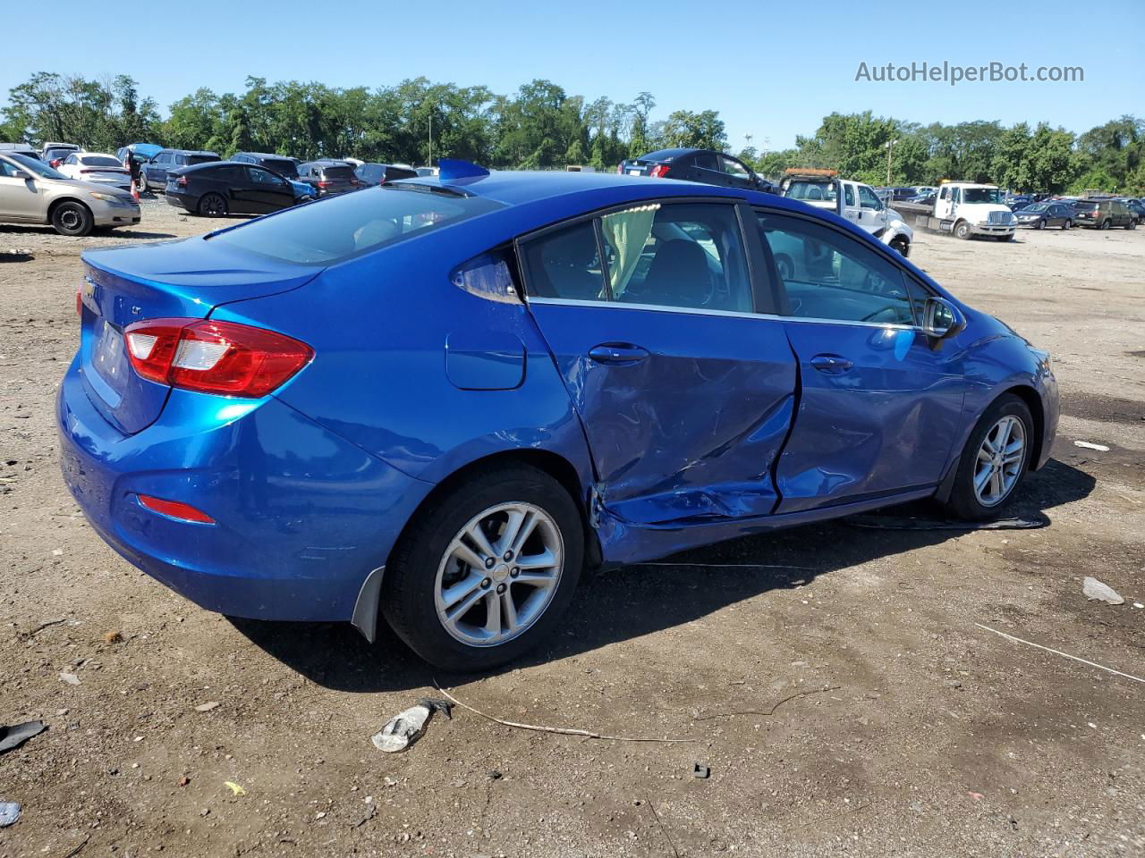 2018 Chevrolet Cruze Lt Blue vin: 1G1BE5SM8J7146056