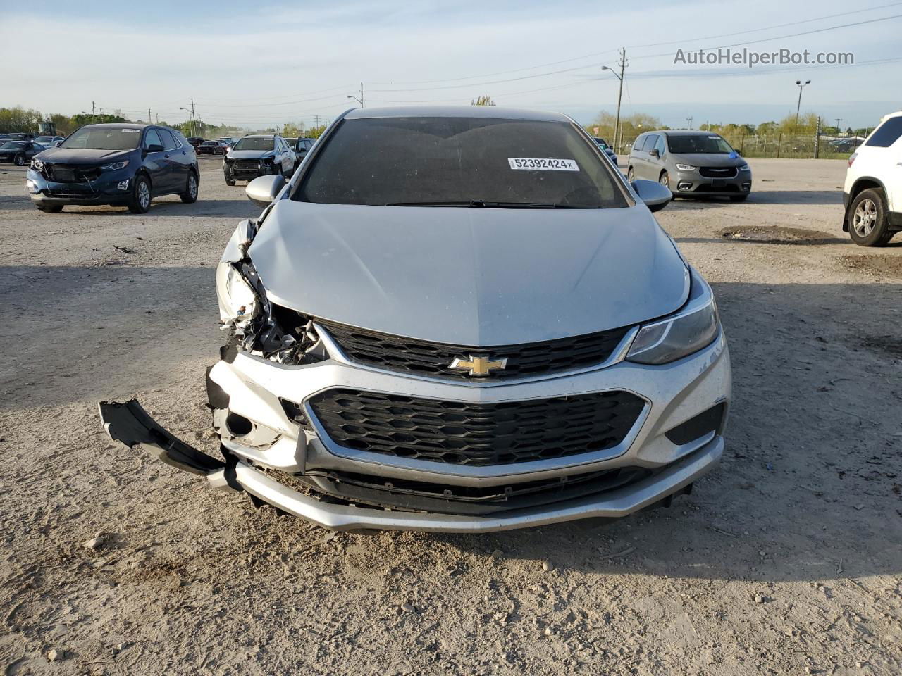 2018 Chevrolet Cruze Lt Silver vin: 1G1BE5SM8J7184483