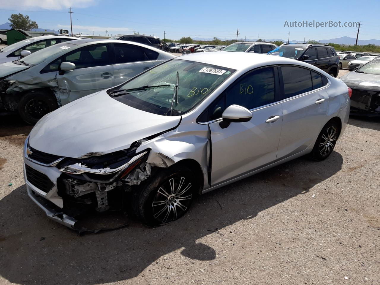 2018 Chevrolet Cruze Lt Silver vin: 1G1BE5SM8J7199761